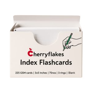 cherry flakes blank index card